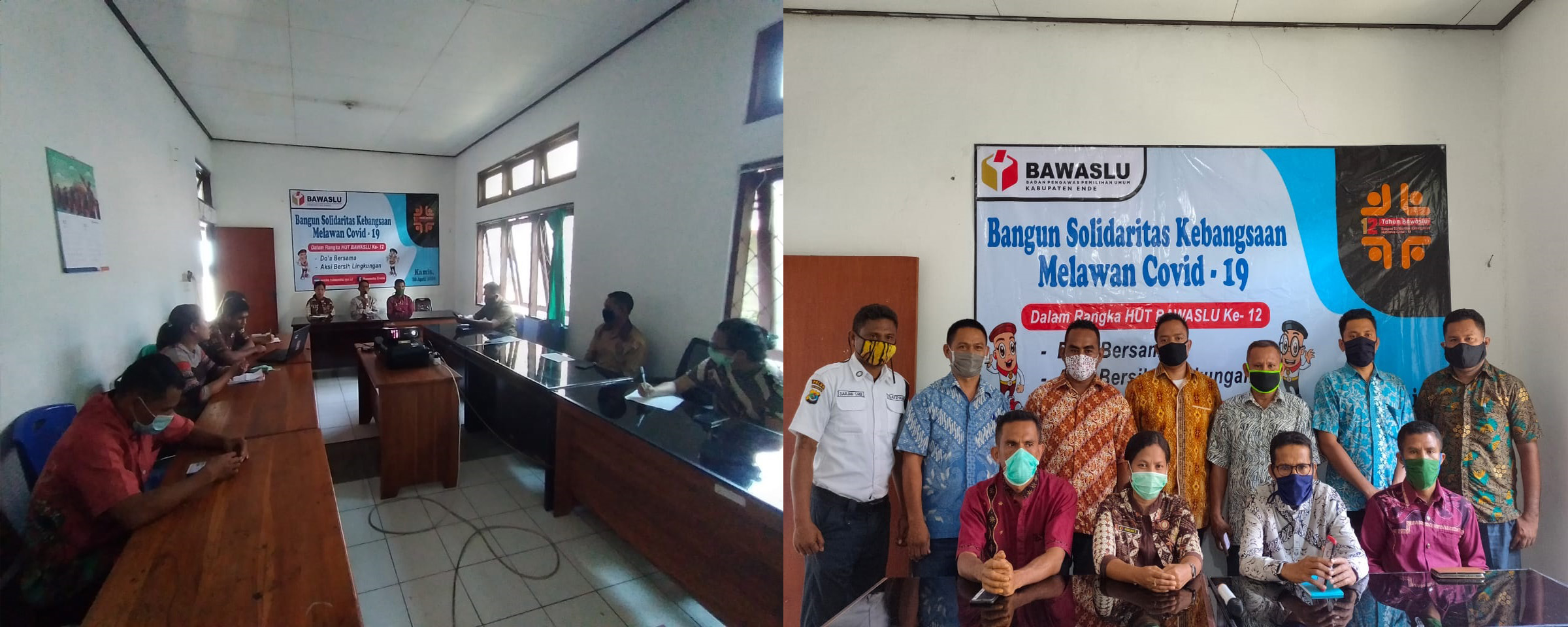 Bawaslu Ende Rayakan Secara Sederhana,   HUT  Bawaslu RI  Ke-12
