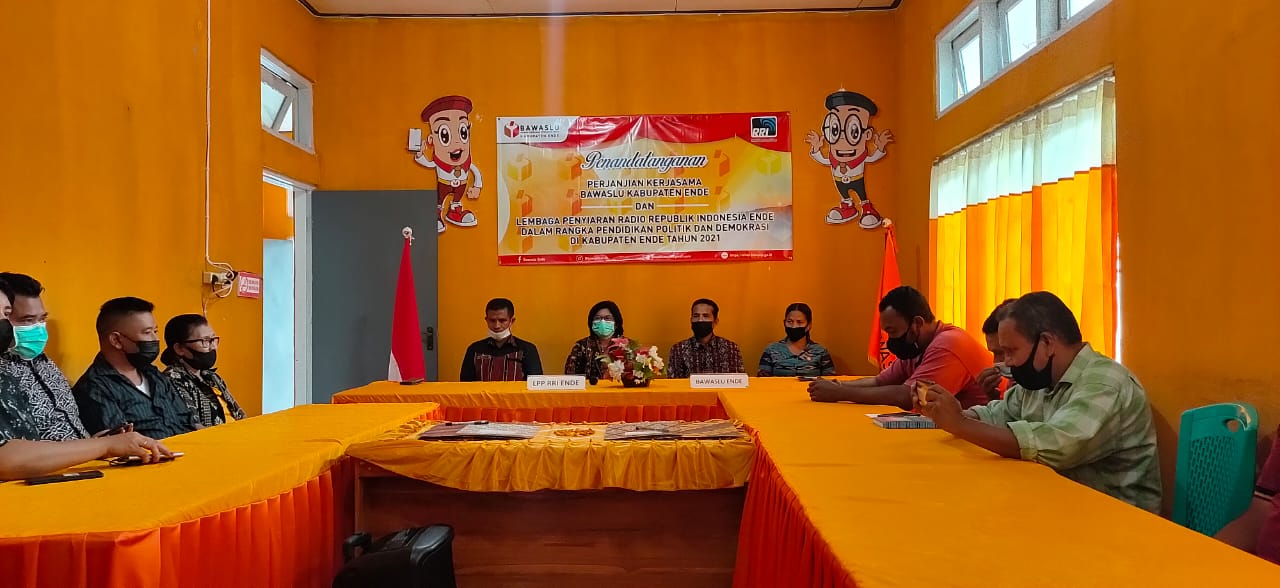 Bawaslu Ende Jalin Kerja Sama Dengan LPP RRI Ende