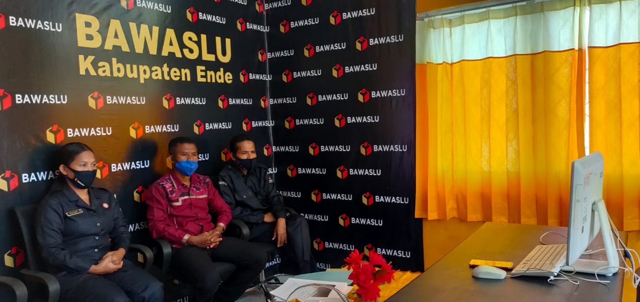 Bawaslu Ende Ikut Sosialisasi Pembentukan Unit Pengelola Barang Dugaan Pelanggaran Pemilu