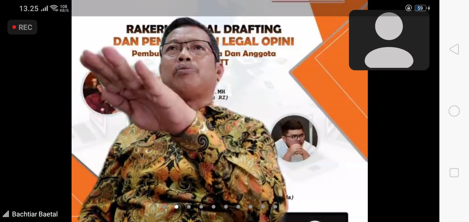 Tenaga Ahli Bawaslu RI, Bachtiar: Antara Keputusan dengan Alasan harus Ada Hubungan Kausalitas 