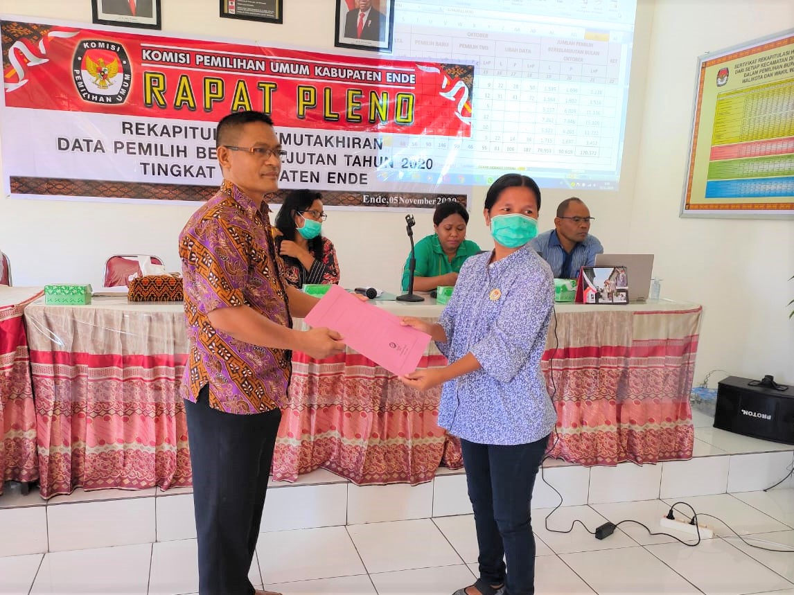 PDPB Oktober 2020 Kabupaten Ende, Meningkat 170.572 Pemilih