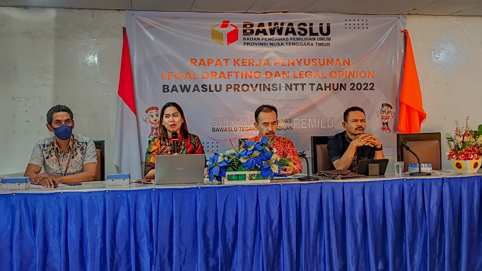 Kordiv HP3S Bawaslu  Ende ikuti Raker  Penyusunan Legal Drafting dan Legal Opinion