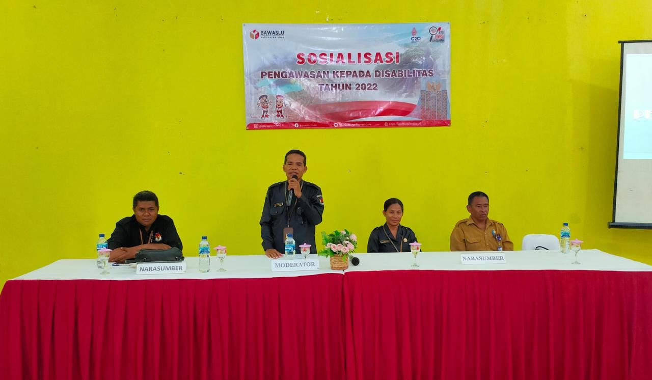 Bawaslu Kabupaten Ende Lakukan Sosialisasi Pengawasan Pemilu Pada Kaum Disabilitas