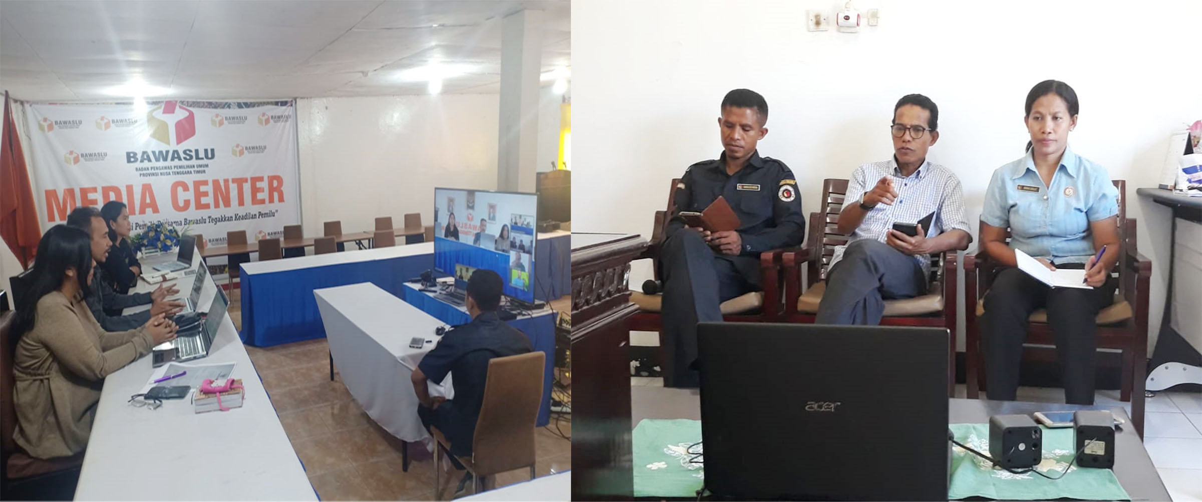 Video Conference, Pertemukan Bawaslu Kabupaten/Kota Se-NTT   Dalam Rakordis  Pelayanan Informasi  Publik