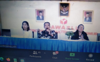 Bawaslu NTT Selenggarakan Kegiatan Advokasi / Pendampingan Hukum Bagi Anggota Bawaslu Kabupaten/Kota
