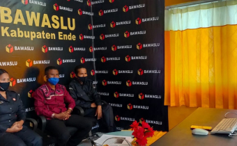 Bawaslu Ende Ikut Sosialisasi Pembentukan Unit Pengelola Barang Dugaan Pelanggaran Pemilu