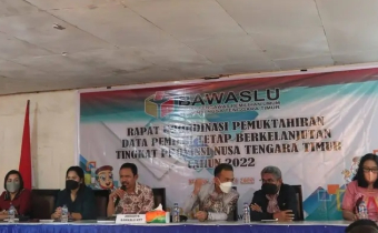 Bawaslu Ende Hadiri Rapat Koordinasi DPB di Bawaslu NTT