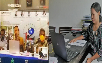 Divisi PHL Bawaslu Ende, Ikut Rapat Persiapan Pelaksanaan SKPP Daring Melalui Video Conference
